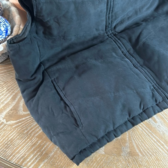 Reversible men’s Faux Suede & Black Puffer Outerwear Jack Vest Mens Extra Large - Picture 8 of 9